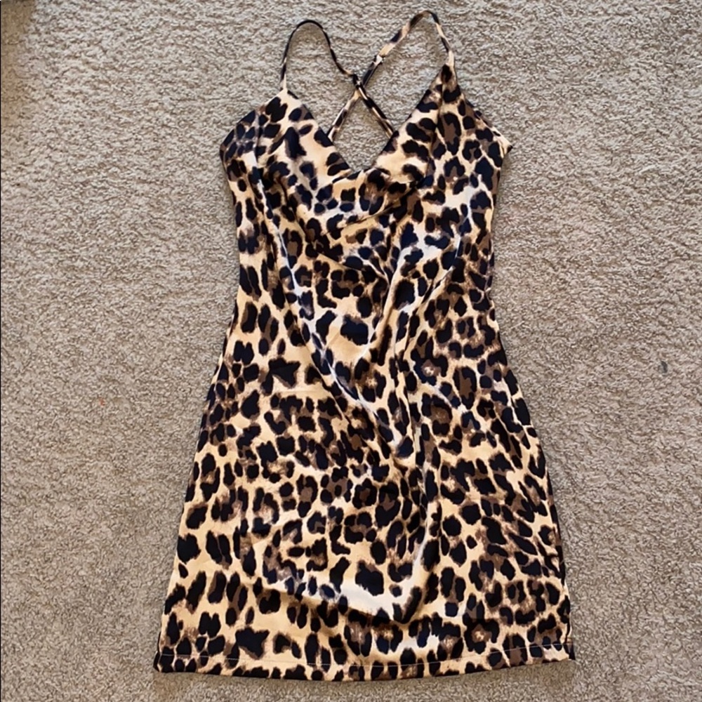 Flowy Vintage Cheetah Dress